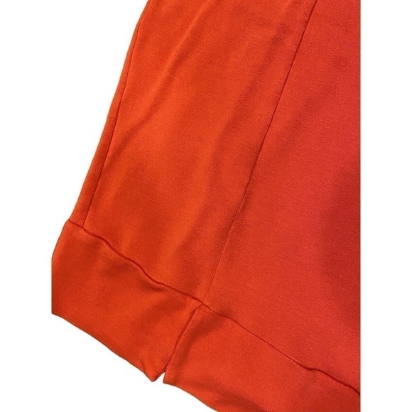 Heather Brand Red Knit V-Neck Made In USA Summer Size Small Business Casual - Picture 3 of 4